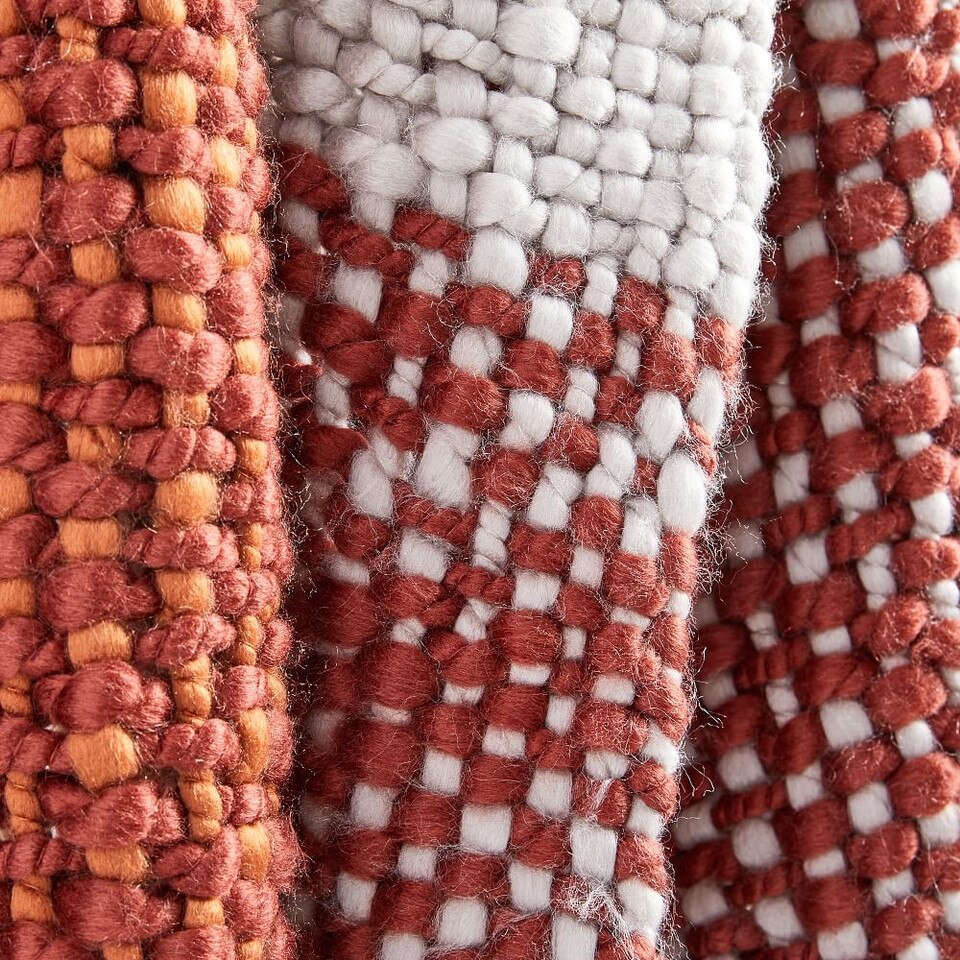 Colour Block Basketweave Throw west elm United Kingdom